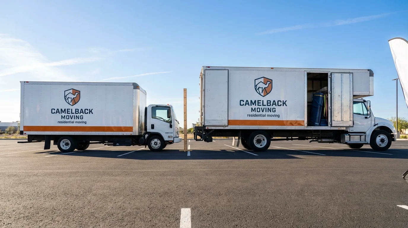 Moving truck size capacity guide in Prentiss